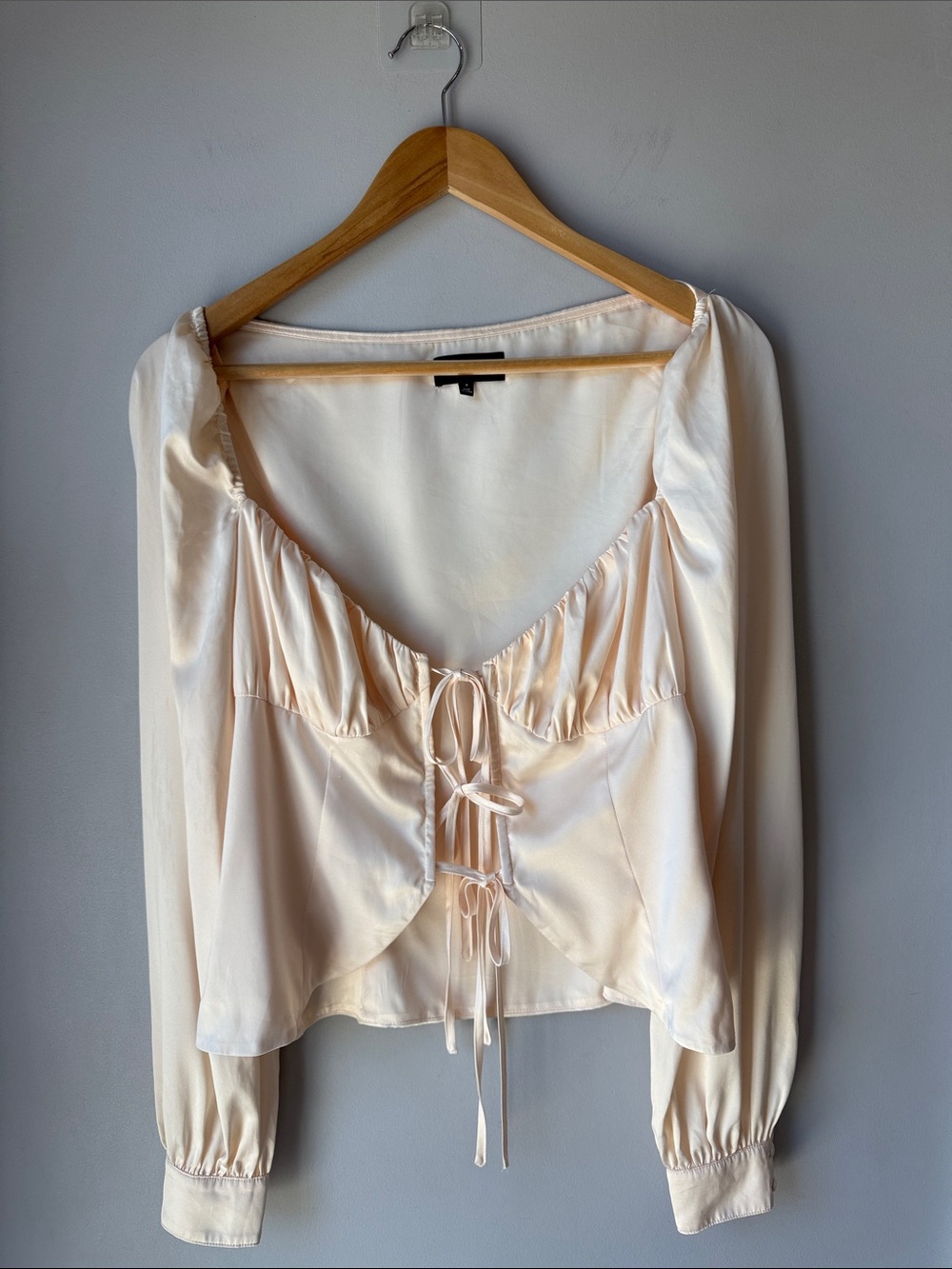 Majorelle Satin Festival Coquette Waldorf Top Blouse